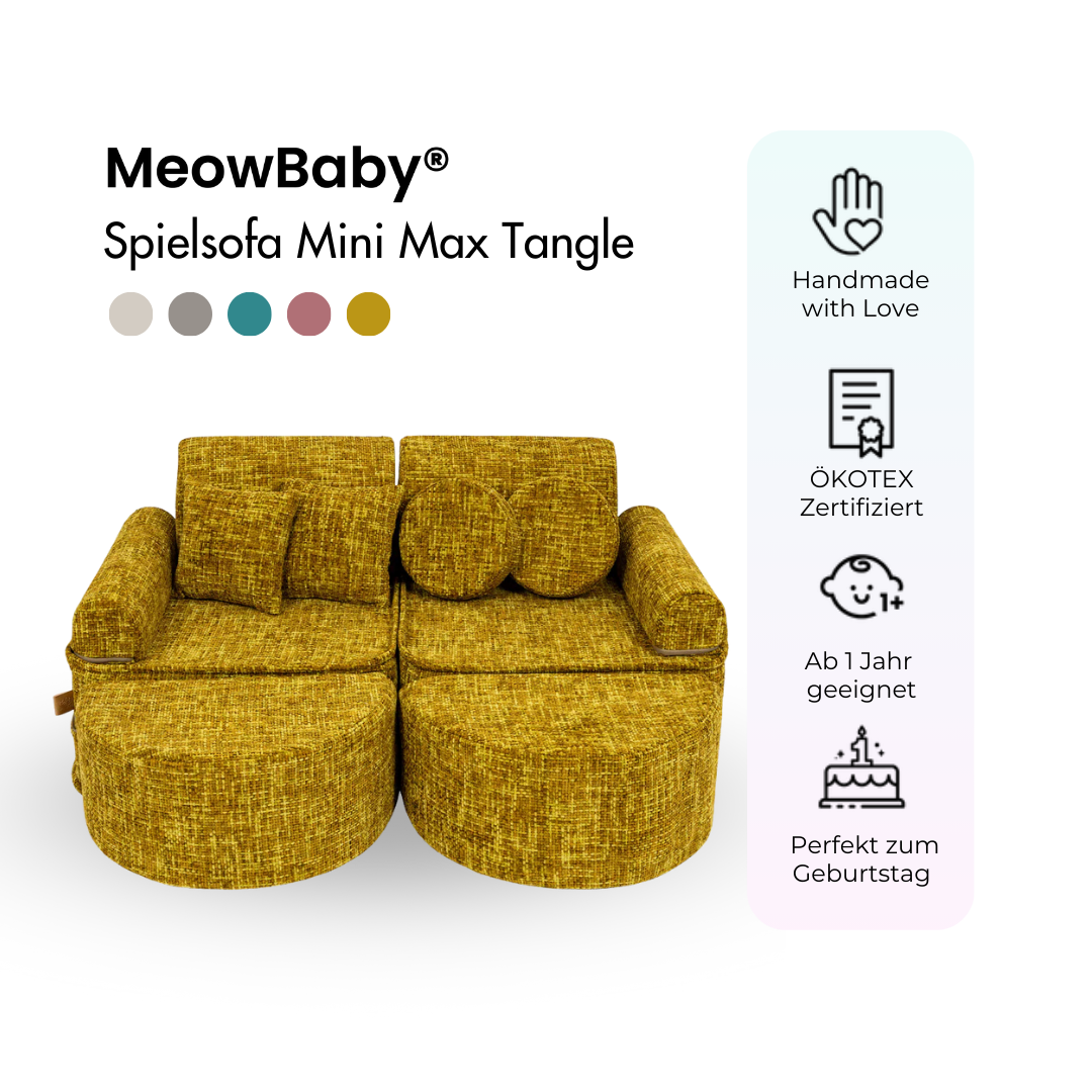 Spielsofa Mini Max Tangle - Cozy Chenille Edition
