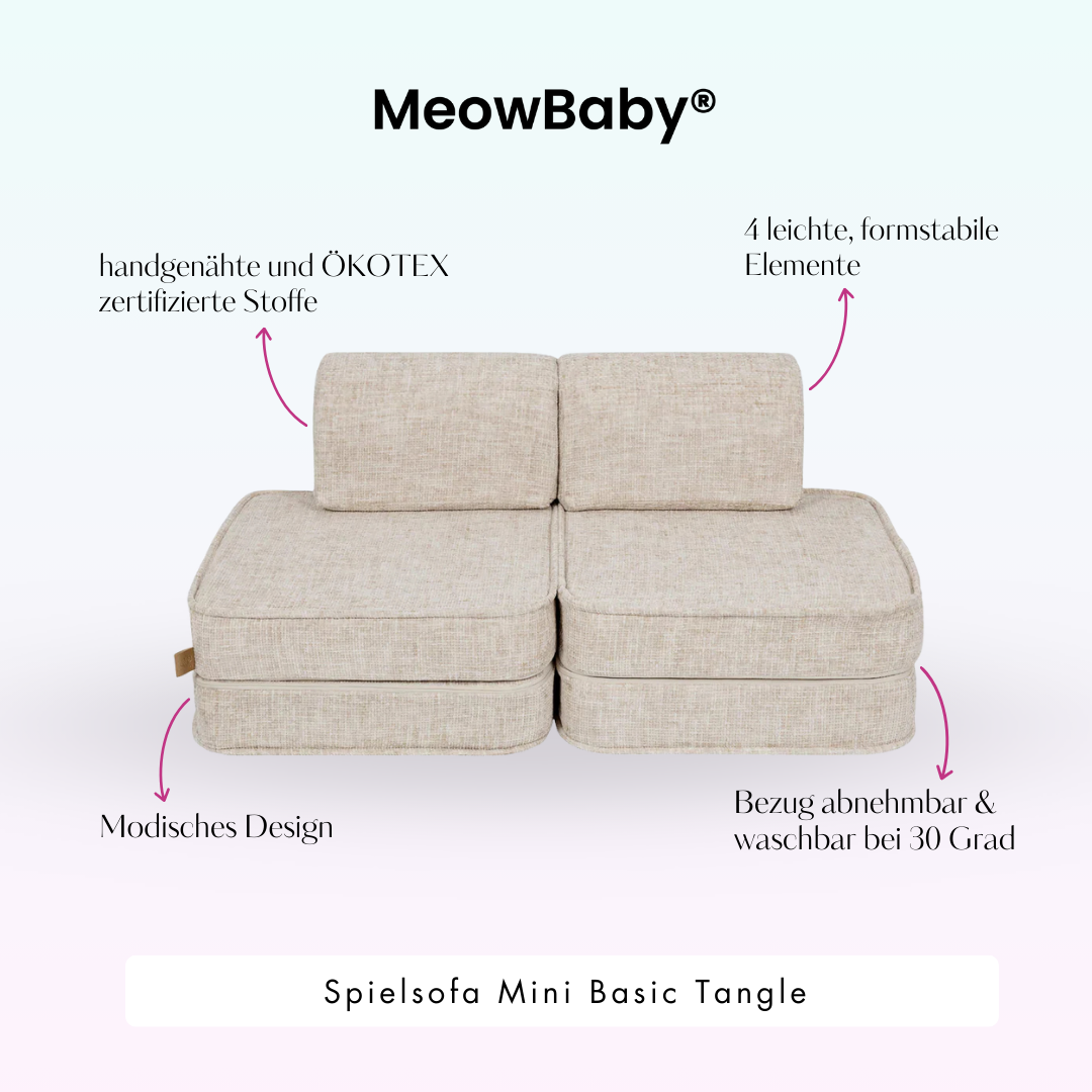 Spielsofa Mini Basic Tangle - Cozy Chenille Edition