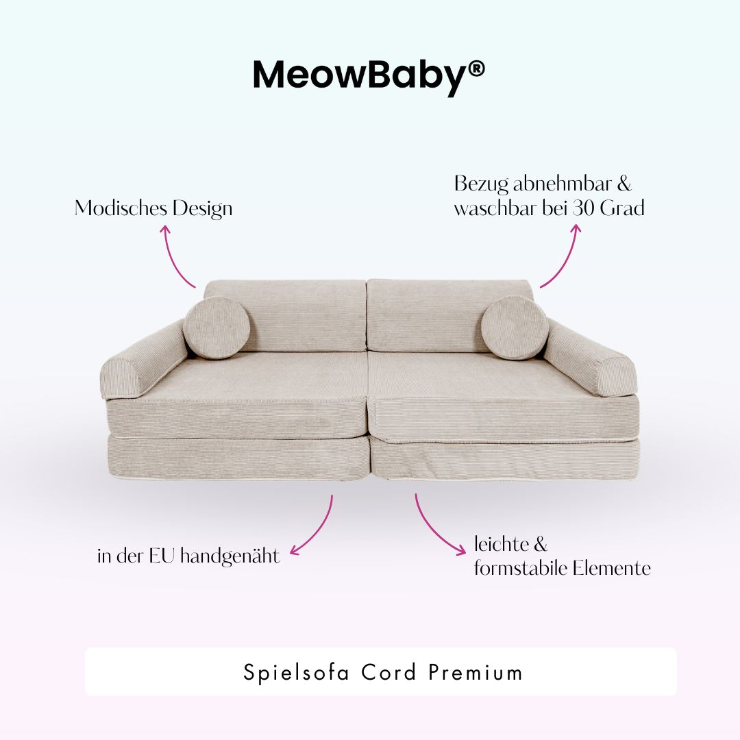 Spielsofa Cord Premium - Slim Cord Edition