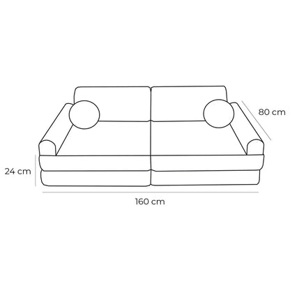 Spielsofa Classic für Kinder (8-teilig), versch. Farben