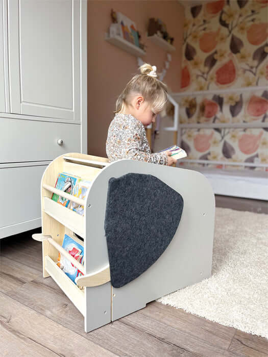 Toy Box with Seat &amp; Shelf Elephant "Wildlife"