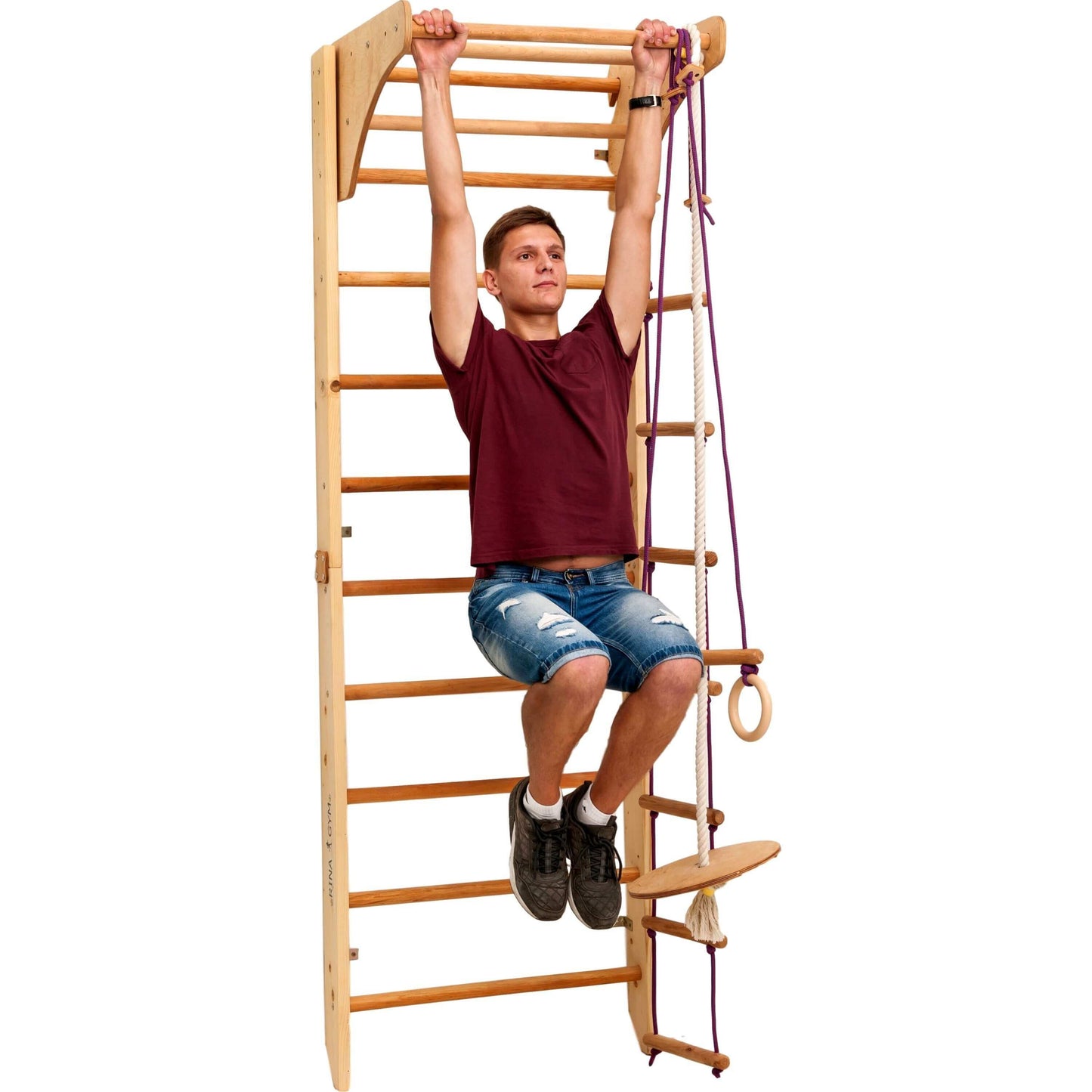 Climbing wall HANNAH for children - untreated wood