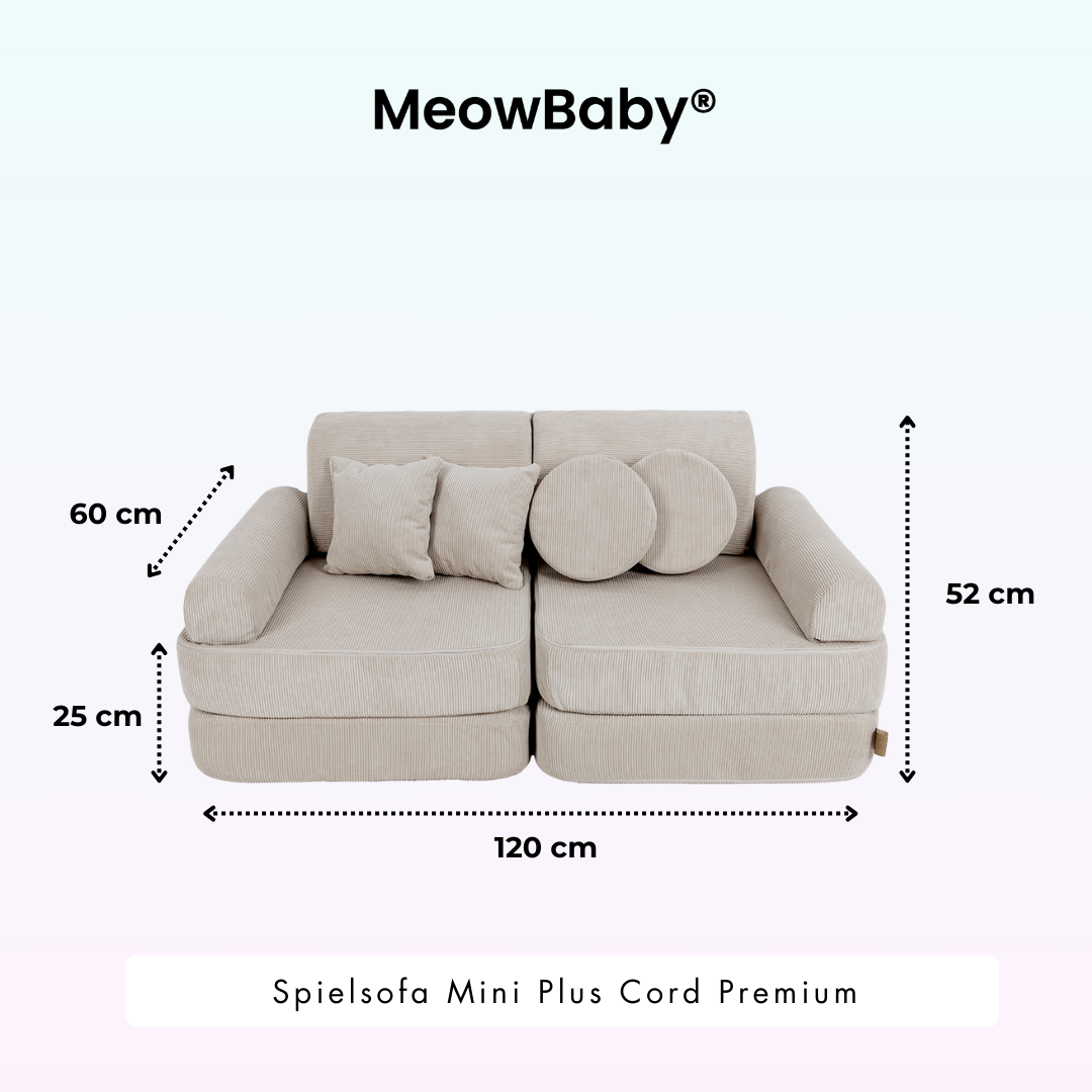 Spielsofa Mini Plus Cord Premium - Slim Cord Edition