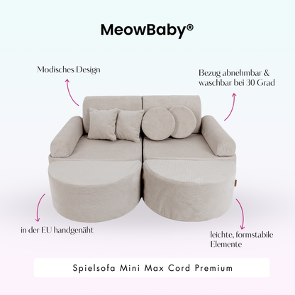 Spielsofa Mini Max Cord Premium - Slim Cord Edition