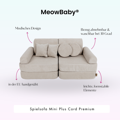 Spielsofa Mini Plus Cord Premium - Slim Cord Edition