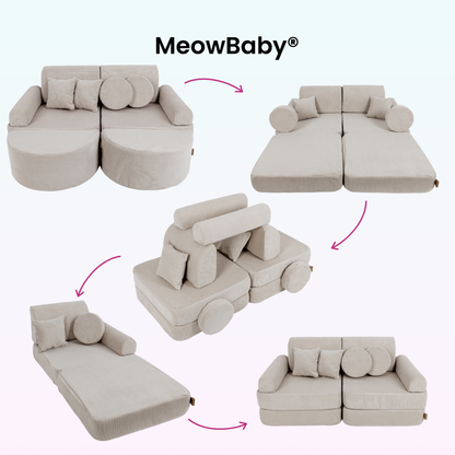 Spielsofa Mini Max Cord Premium - Slim Cord Edition
