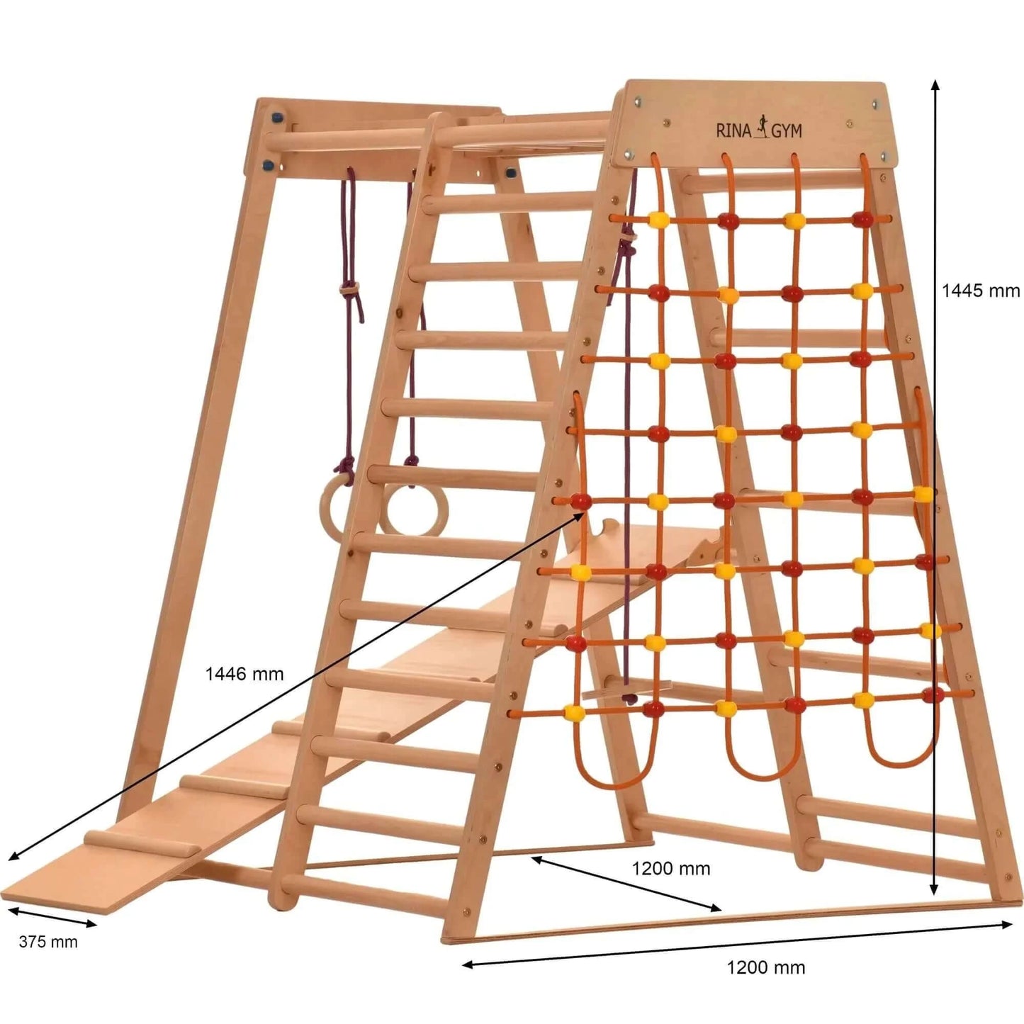 Indoor Spielplatz - Kids PREMIUM - unbehandeltes Holz