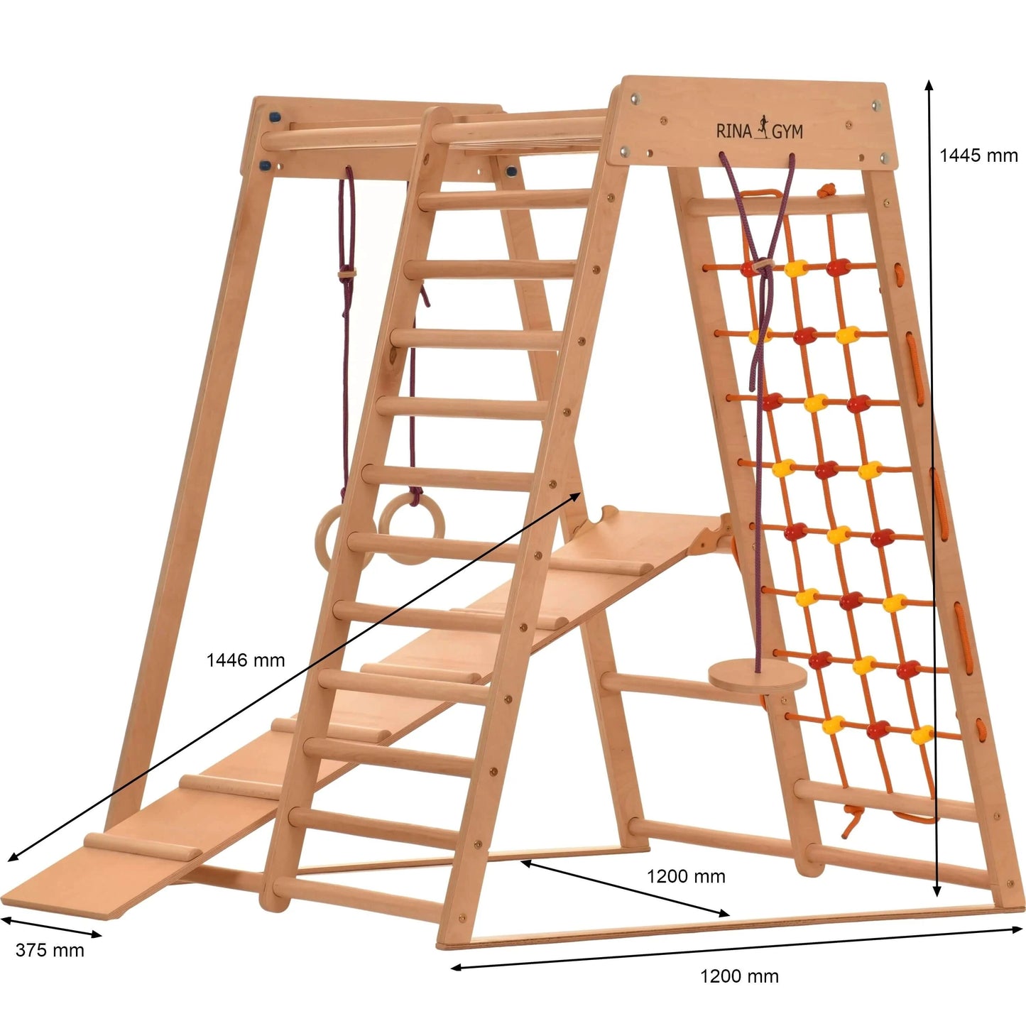 Indoor playground - Kids CLASSIC - untreated wood