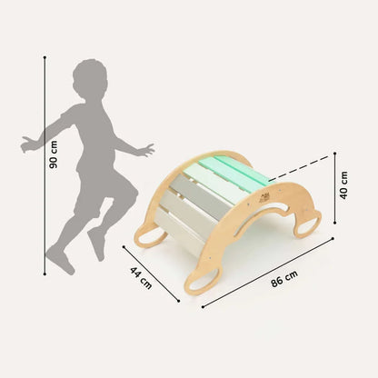 5-in-1 Montessori Climbing Arch Mint