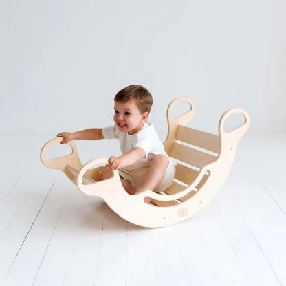 5-in-1 Montessori climbing arch, untreated wood