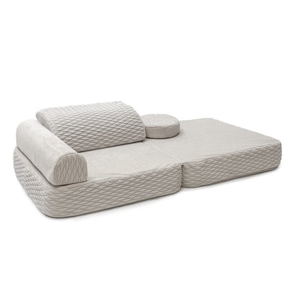 Kindersessel 3-in-1 Dune - Faltbare Kindercouch & Spielmatratze