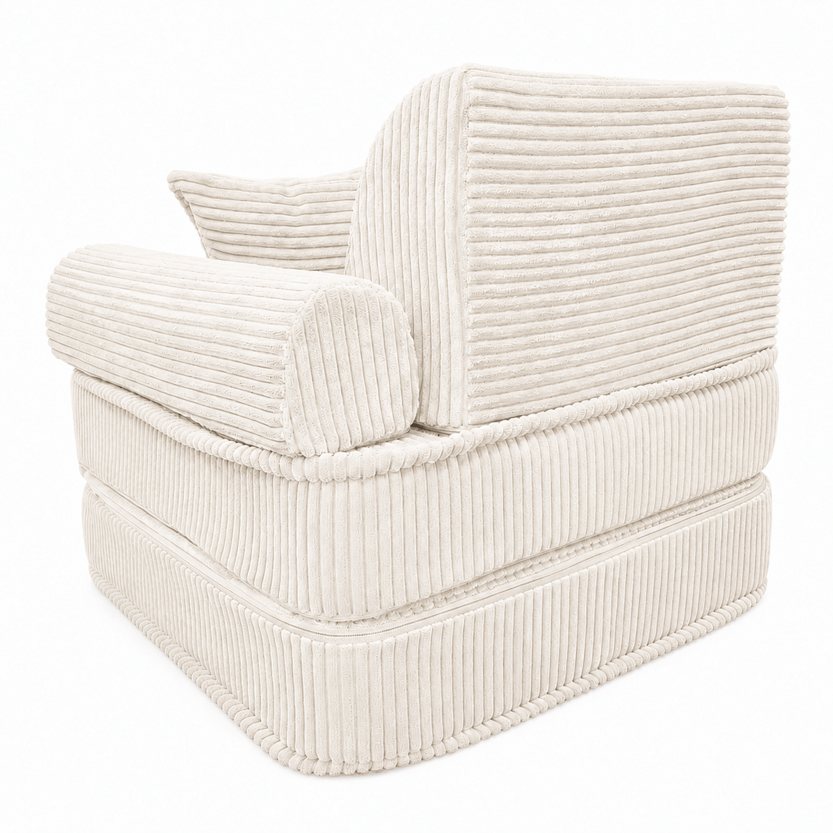 Kindersessel 3-in-1 Max Ästhetik Cord - faltbare Kindercouch & Spielmatratze - Classic Cord Edition