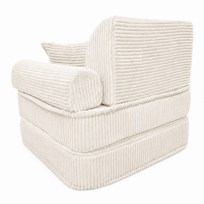 Kindersessel 3-in-1 Max Ästhetik Cord - faltbare Kindercouch & Spielmatratze - Classic Cord Edition