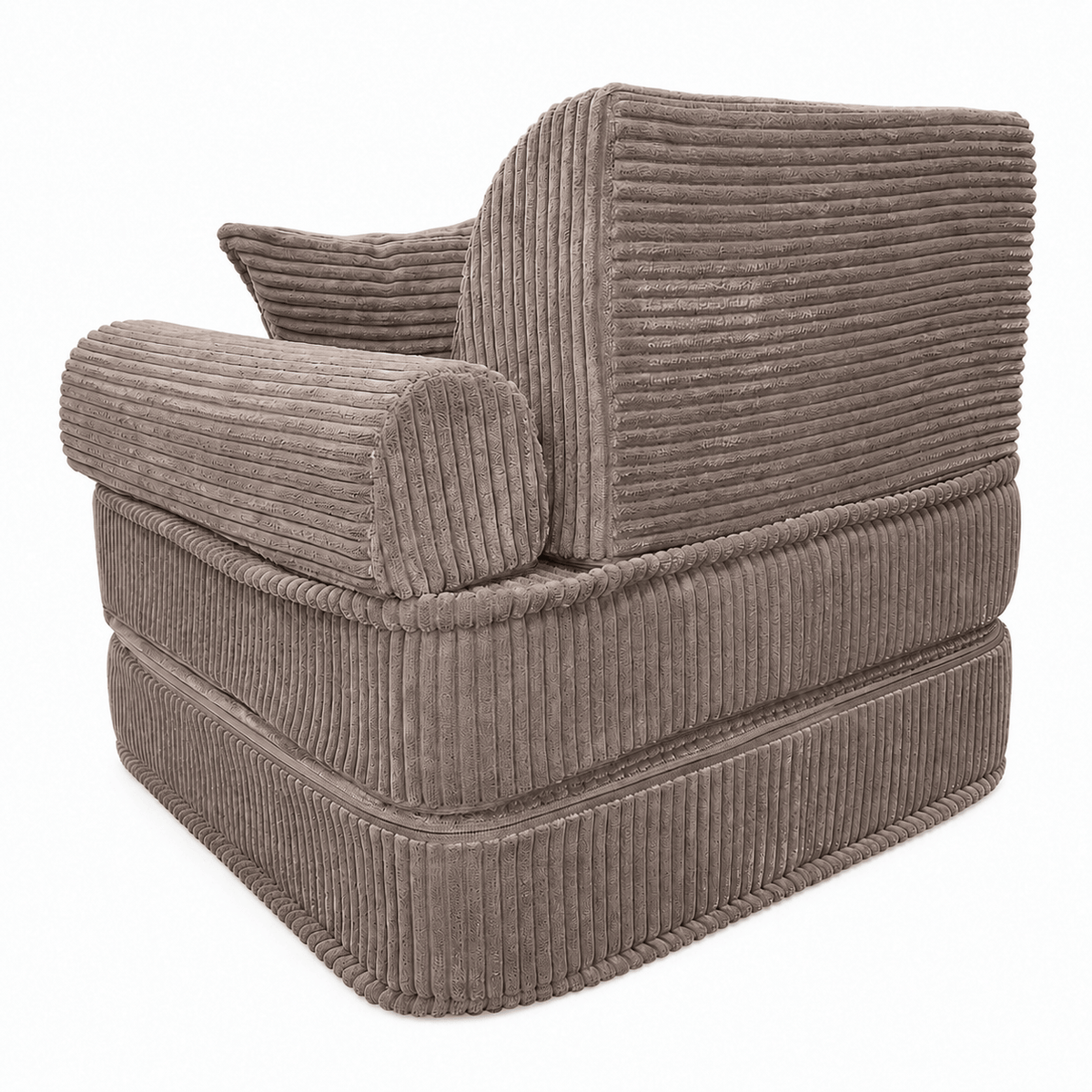 Kindersessel 3-in-1 Max Ästhetik Cord - faltbare Kindercouch & Spielmatratze - Classic Cord Edition
