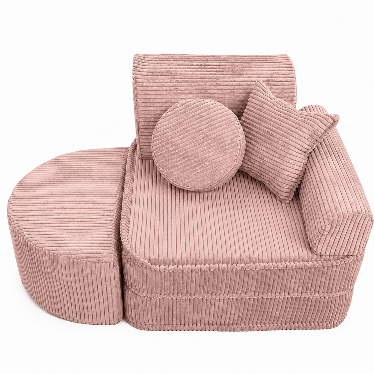 Kindersessel 3-in-1 Max Ästhetik Cord - faltbare Kindercouch & Spielmatratze - Classic Cord Edition