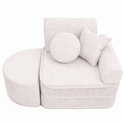 Kindersessel 3-in-1 Max Ästhetik Cord - faltbare Kindercouch & Spielmatratze - Classic Cord Edition