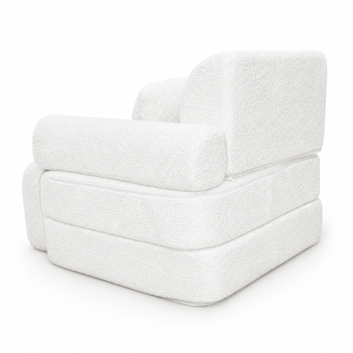 Kindersessel 3-in-1 Max Bouclé - faltbare Kindercouch & Spielmatratze