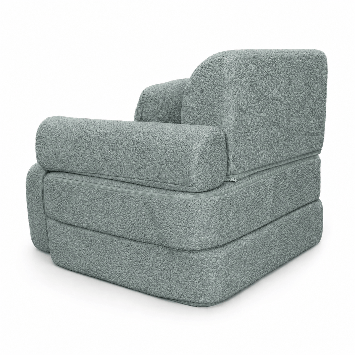 Kindersessel 3-in-1 Max Bouclé - faltbare Kindercouch & Spielmatratze