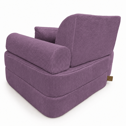Kindersessel 3-in-1 Max Premium Cord - faltbare Kindercouch & Spielmatratze - Slim Cord Edition