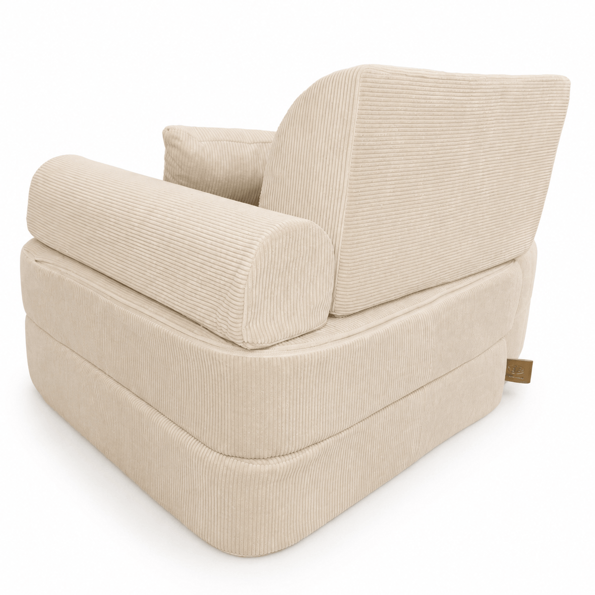Kindersessel 3-in-1 Max Premium Cord - faltbare Kindercouch & Spielmatratze - Slim Cord Edition