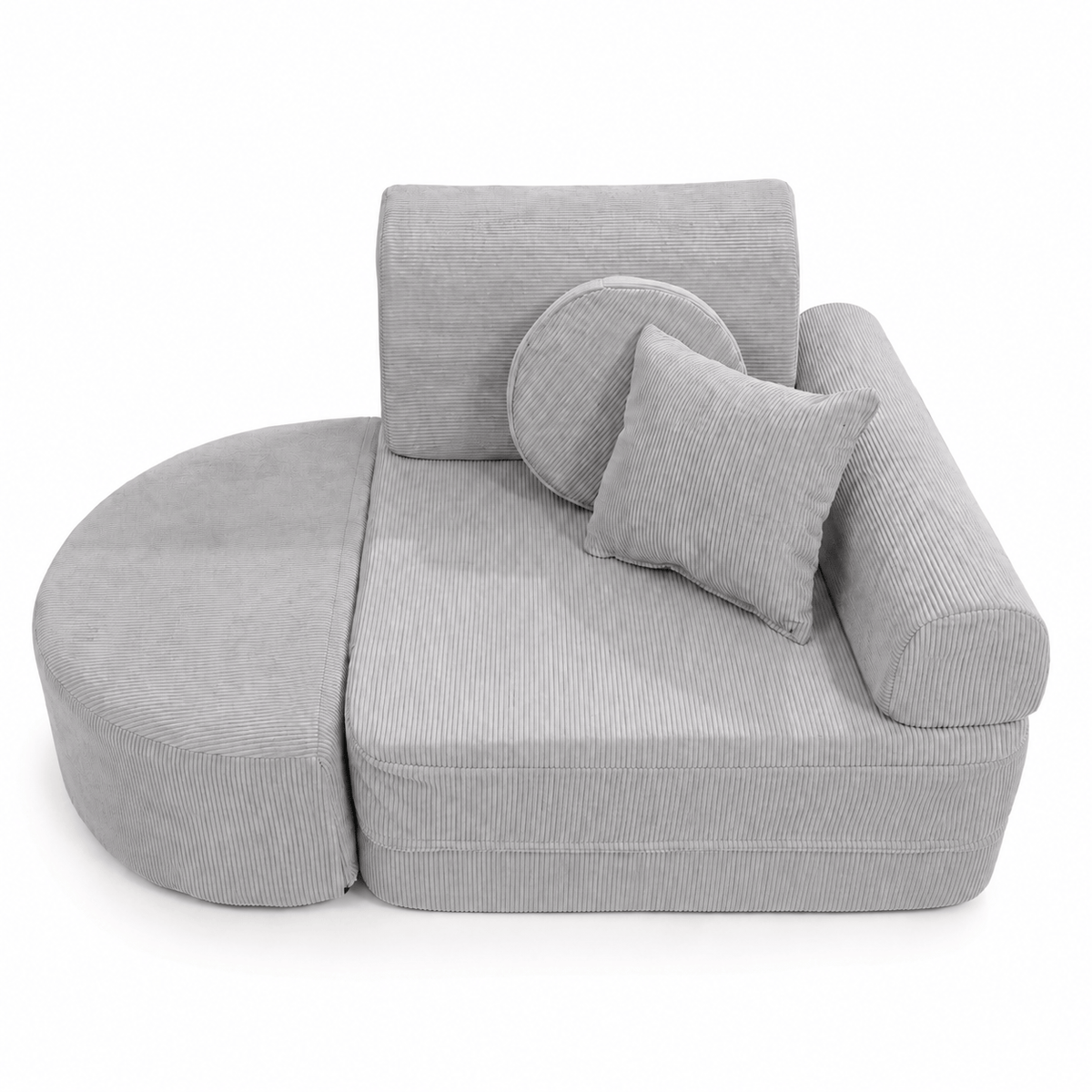 Kindersessel 3-in-1 Max Premium Cord - faltbare Kindercouch & Spielmatratze - Slim Cord Edition