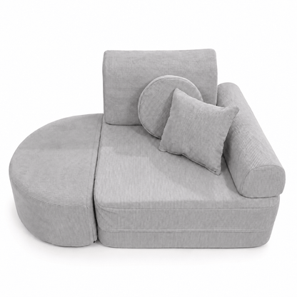 Kindersessel 3-in-1 Max Premium Cord - faltbare Kindercouch & Spielmatratze - Slim Cord Edition
