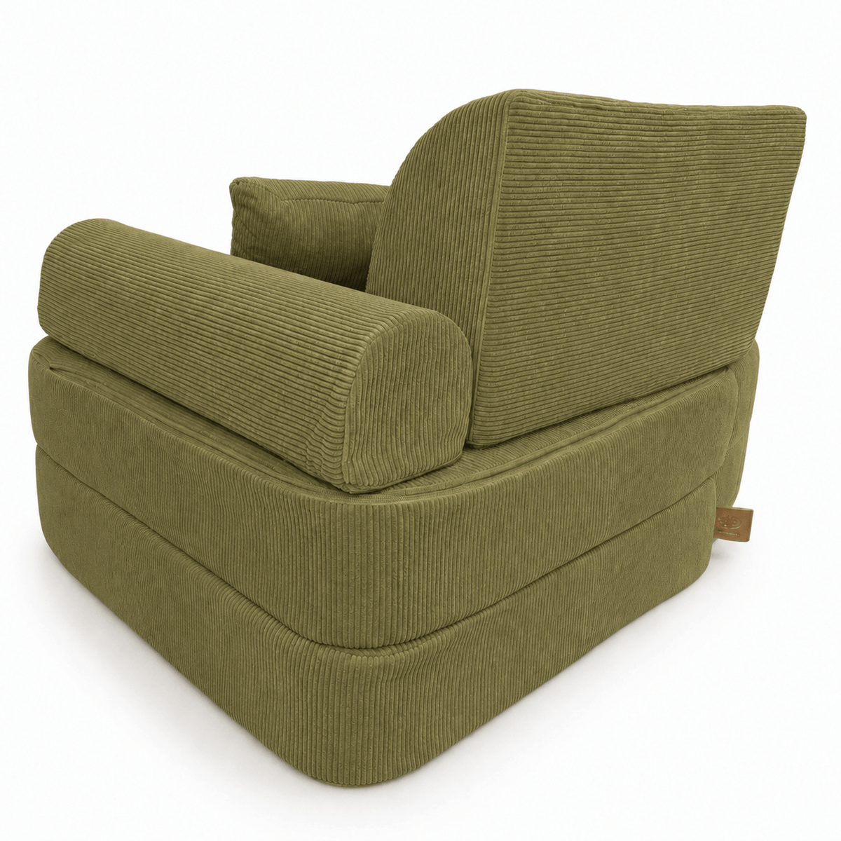 Kindersessel 3-in-1 Max Premium Cord - faltbare Kindercouch & Spielmatratze - Slim Cord Edition