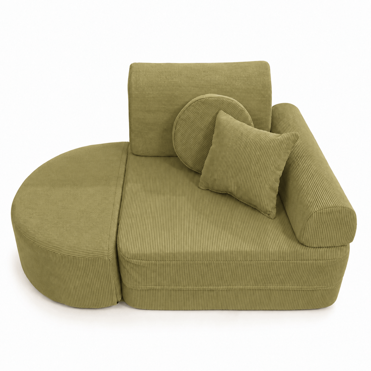 Kindersessel 3-in-1 Max Premium Cord - faltbare Kindercouch & Spielmatratze - Slim Cord Edition