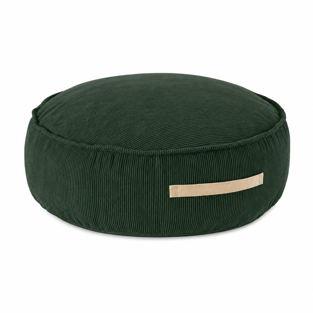 Sitzpouf für Kinder, Rund, Premium Cord - Slim Cord Edition