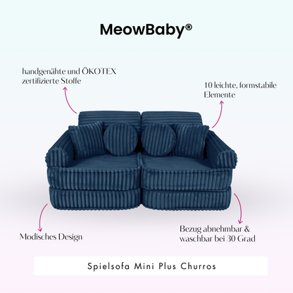 Spielsofa Mini Plus Churros - Plüschcord Edition