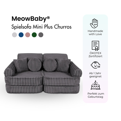 Spielsofa Mini Plus Churros - Plüschcord Edition