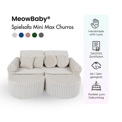 Spielsofa Mini Max Churros - Plüschcord Edition
