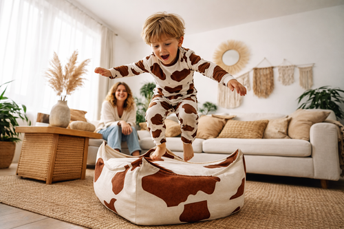Bean Bag / Sitzsack, quadratisch, Kuh – Ansicht 2