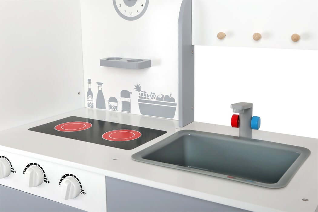 Children's kitchen with fridge