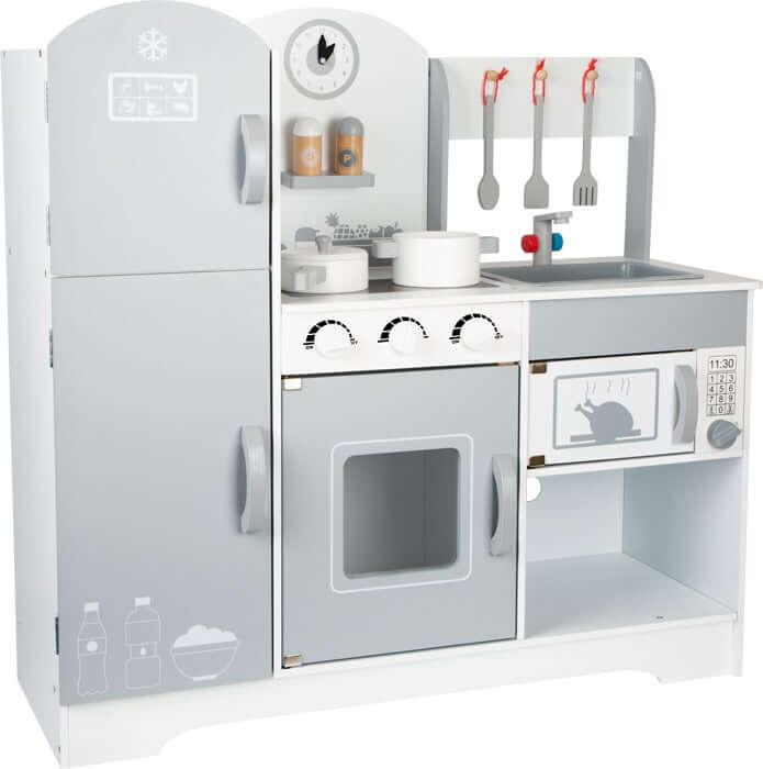 Children's kitchen with fridge