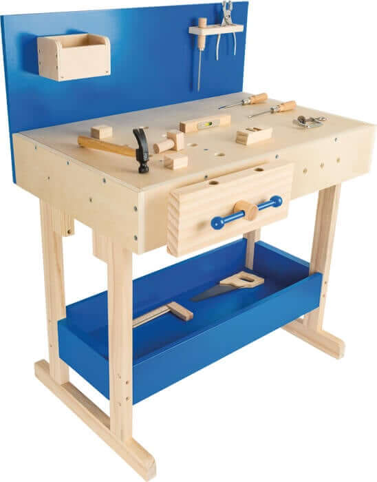 Children's workbench blue with accessories