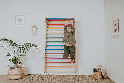 Pikler Kletterdreieck mit Rampe & Sprossenwand