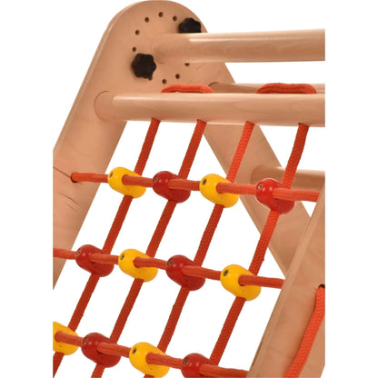 Climbing triangle BASIC with ladder, climbing net &amp; slide, various colours