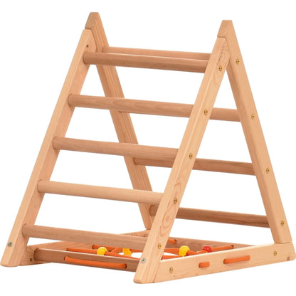 Climbing triangle COMPACT with ladder, climbing net &amp; slide, different colours
