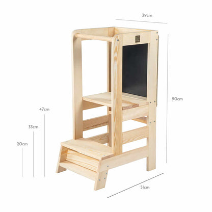 MeowBaby® Lernturm Küchenhelfer mit einer Tafel für Kinder, versch. Farben