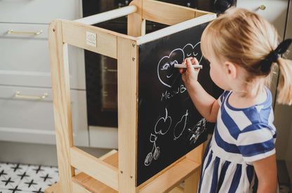 MeowBaby® Lernturm Küchenhelfer mit einer Tafel für Kinder, versch. Farben
