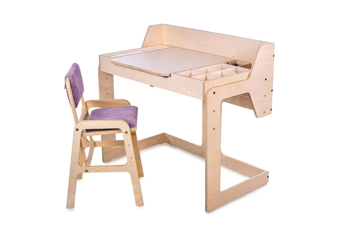 Set writing and drawing table with chair "Ina"