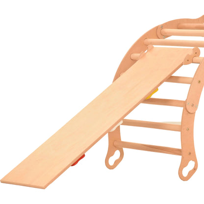 Sliding board with flower handles - accessories for the climbing triangle
