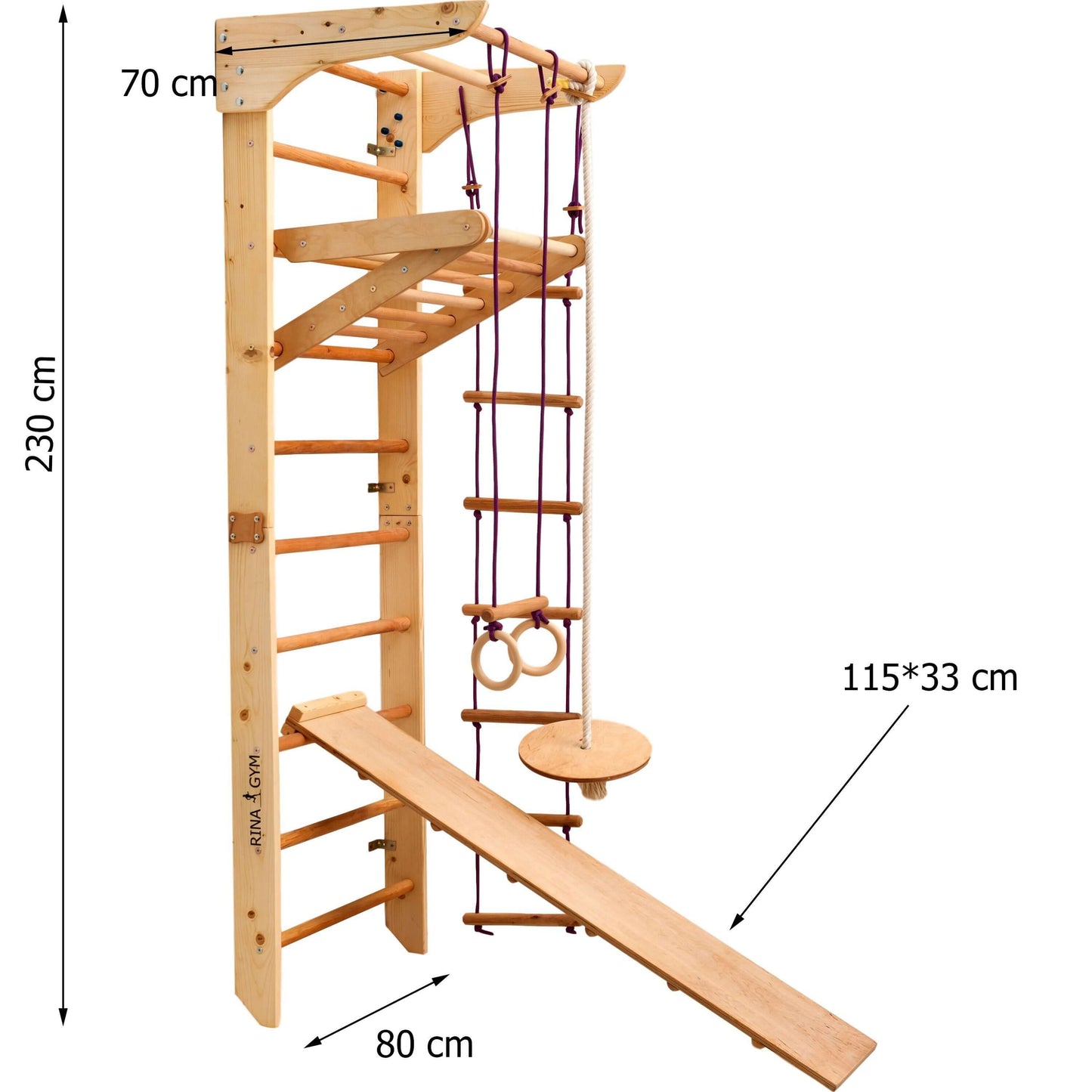 Climbing wall INA for children, various colors