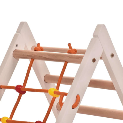 Climbing triangle COMPACT with ladder &amp; climbing net, different colours