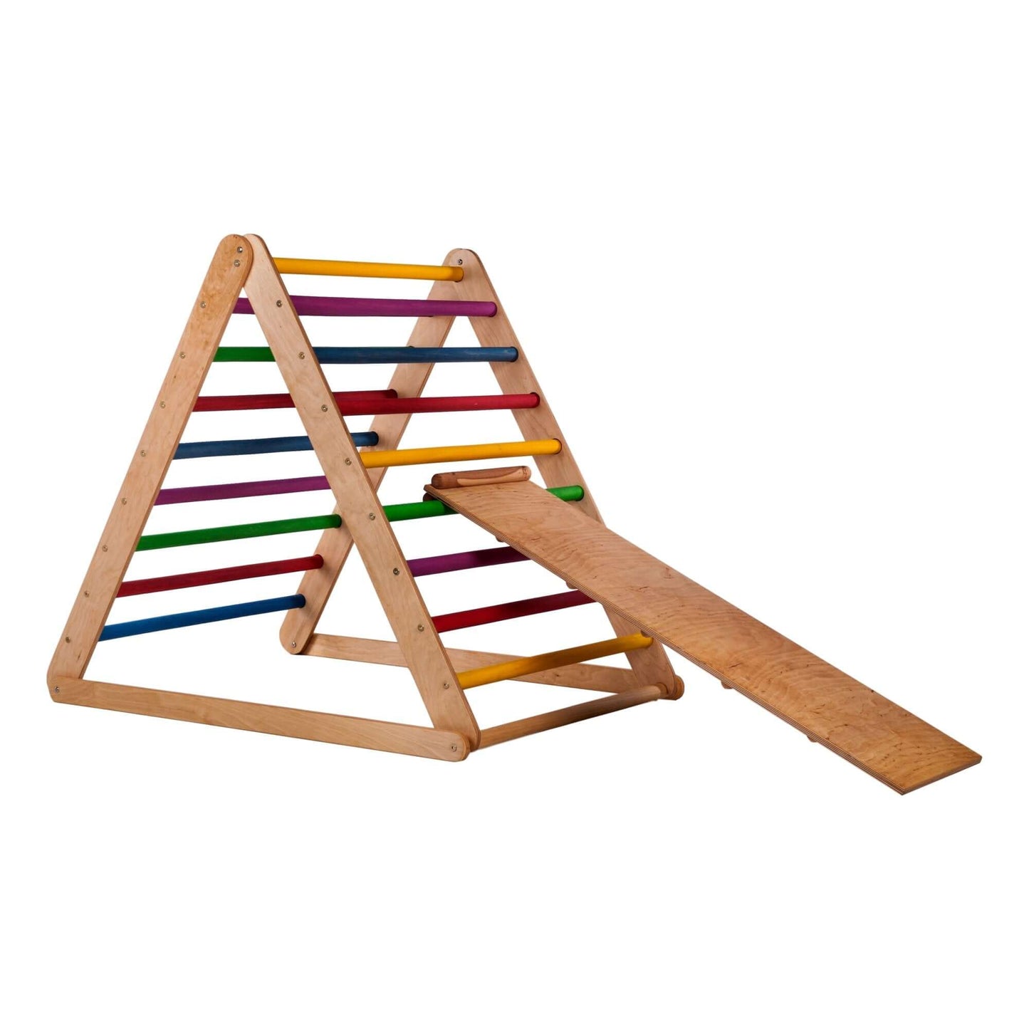 Climbing triangle with chicken ladder