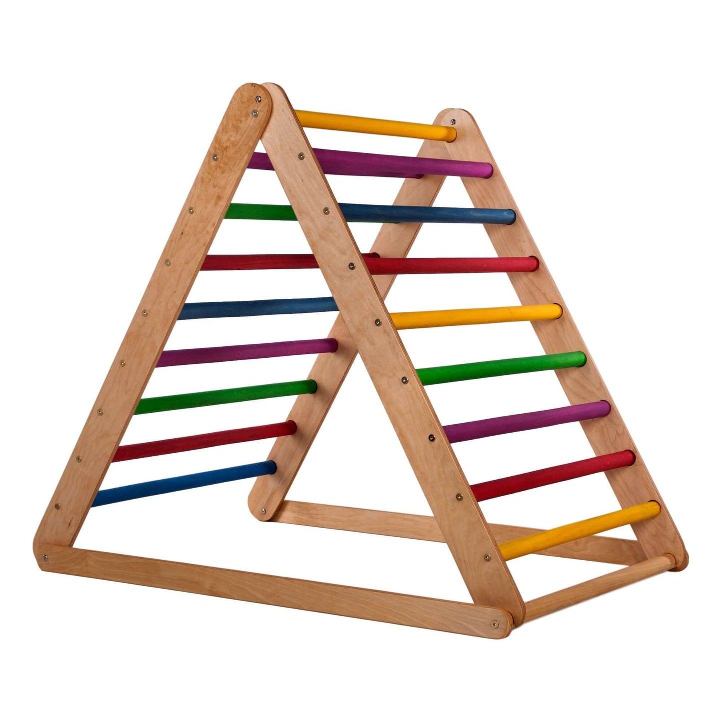 Climbing triangle with chicken ladder