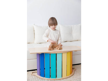 Children's set climbing arch colorful with slide / ladder &amp; chair