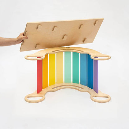 Children's set climbing arch colorful with slide / ladder &amp; chair