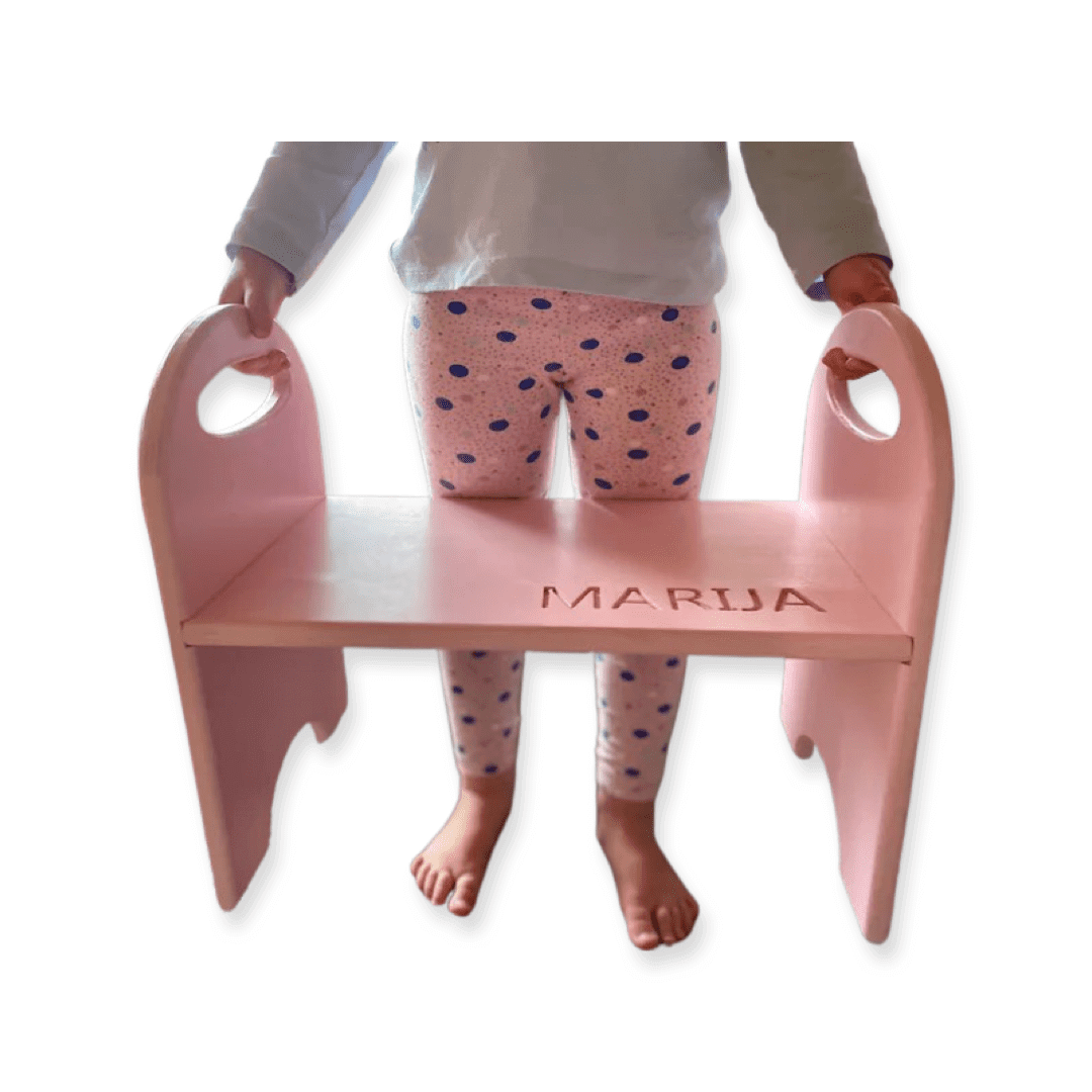 Children's step stool (personalised)